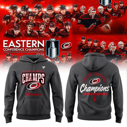C Hurricanes NHL Eastern Conference Champions 26` Limited Hoodie Gray