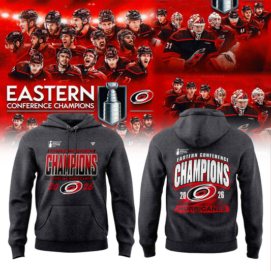 C Hurricanes NHL Eastern Conference Champions 26` Limited Hoodie Gray