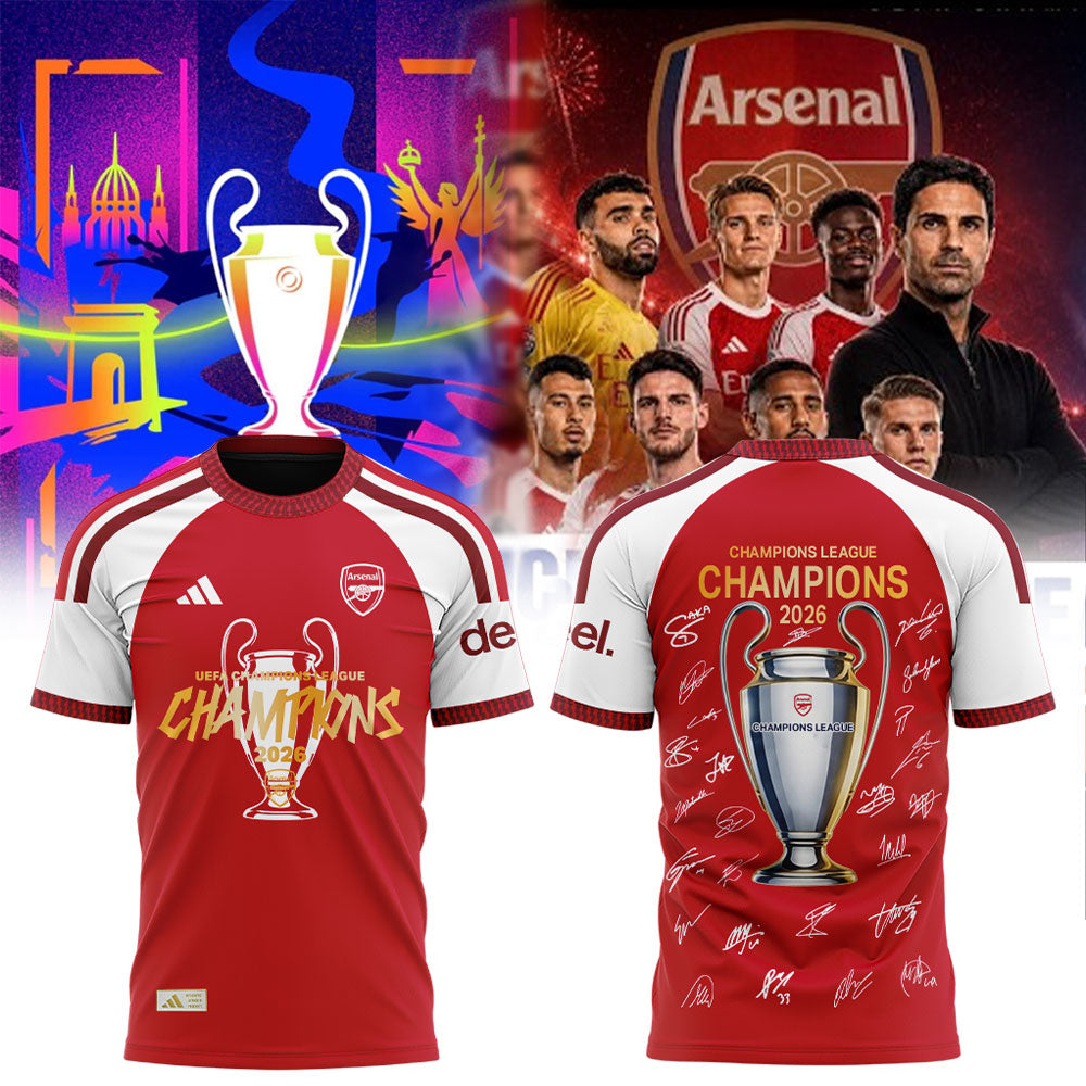 Arsenal FC - UEFA Champions League CHAMPIONS Shirt
