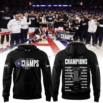 Arizona Wildcats Men™s Basketball 2026 Big 12 Conference Regular Season Champions Hoodie V2