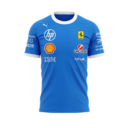 Scuderia Ferrari HP 2025 Monza Limited Edition Lewis & Charles Signature Shirt Custom Name, Number For Fans V2