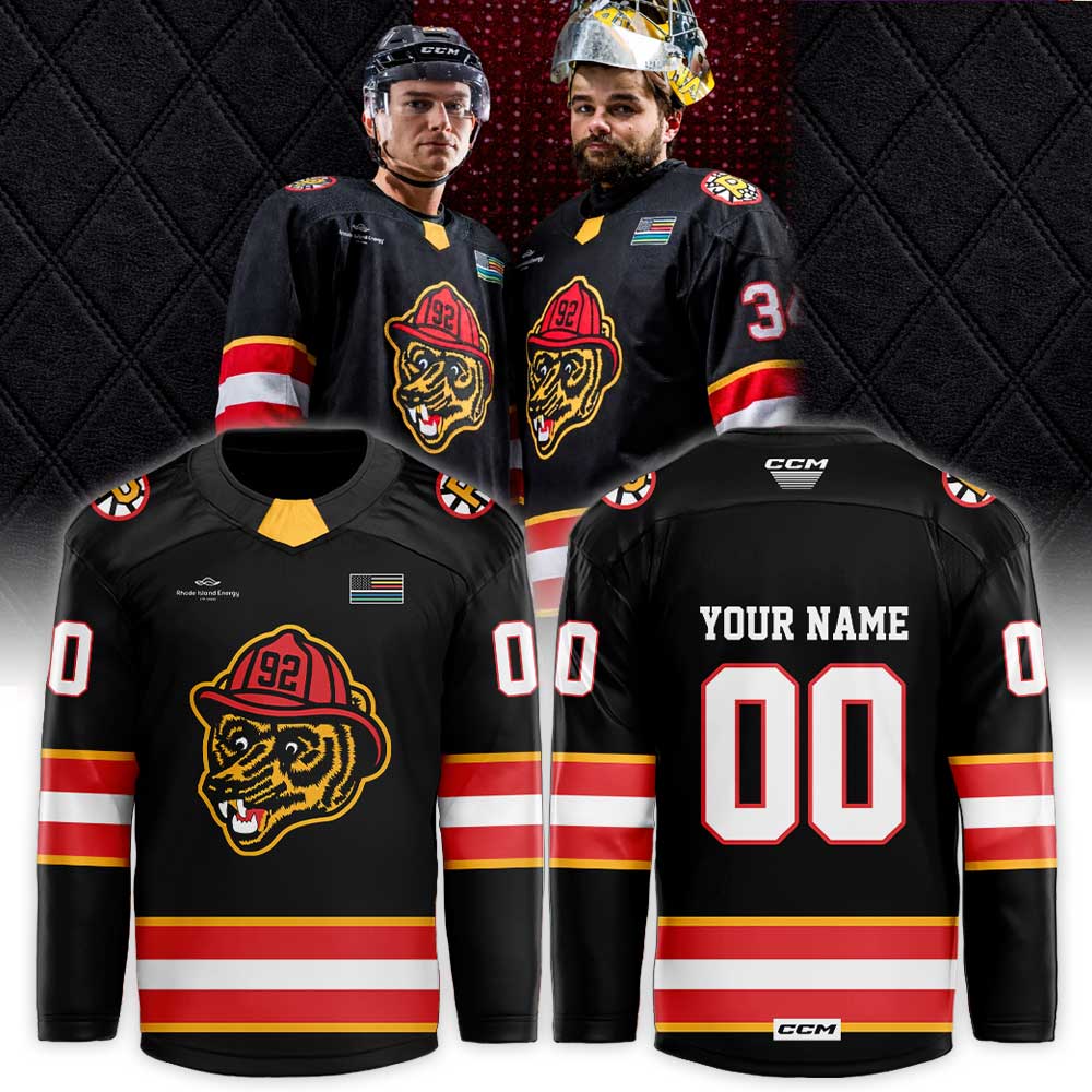 P Bruins First Responders Appreciation Night 2026 Hockey Jersey Custom Name, Number