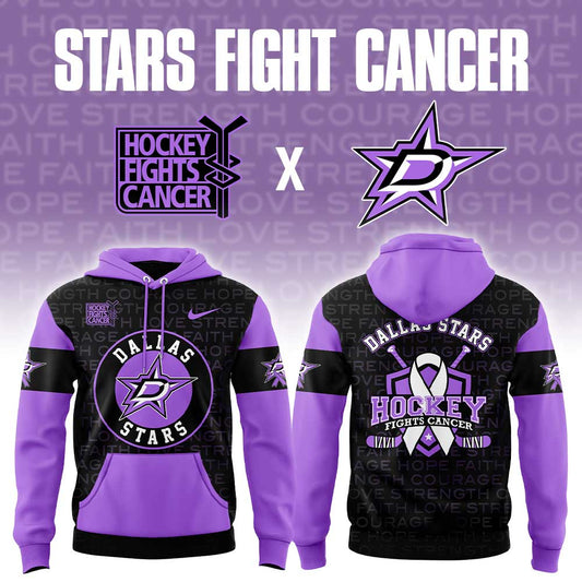 Dallas Stars Hockey Fights Cancer Combo Hoodie
