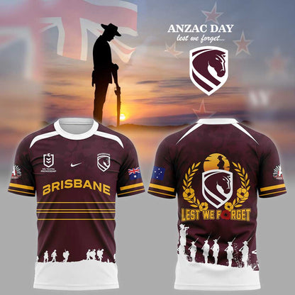 Brisbane Broncos ANZAC Day 2026 Limited Shirt
