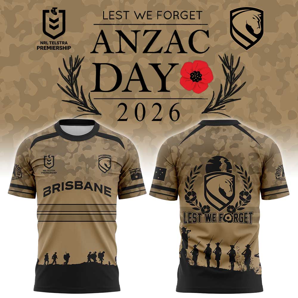 Brisbane Broncos ANZAC Day 2026 Limited Shirt