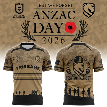 Brisbane Broncos ANZAC Day 2026 Limited Shirt