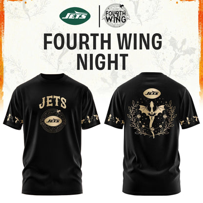 NY Jets Fourth Wings Night Black Shirt