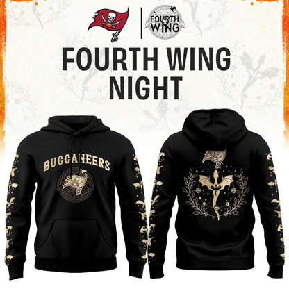 TB Buccaneers Fourth Wings Night Black Hoodie