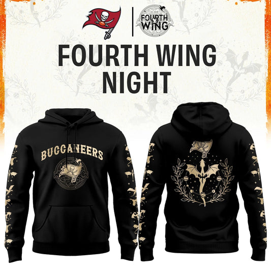 TB Buccaneers Fourth Wings Night Black Hoodie