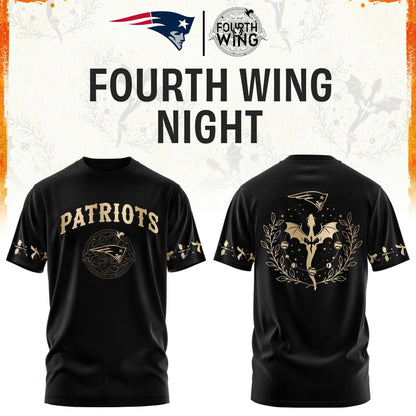 NE Patriots Fourth Wings Night Black Shirt