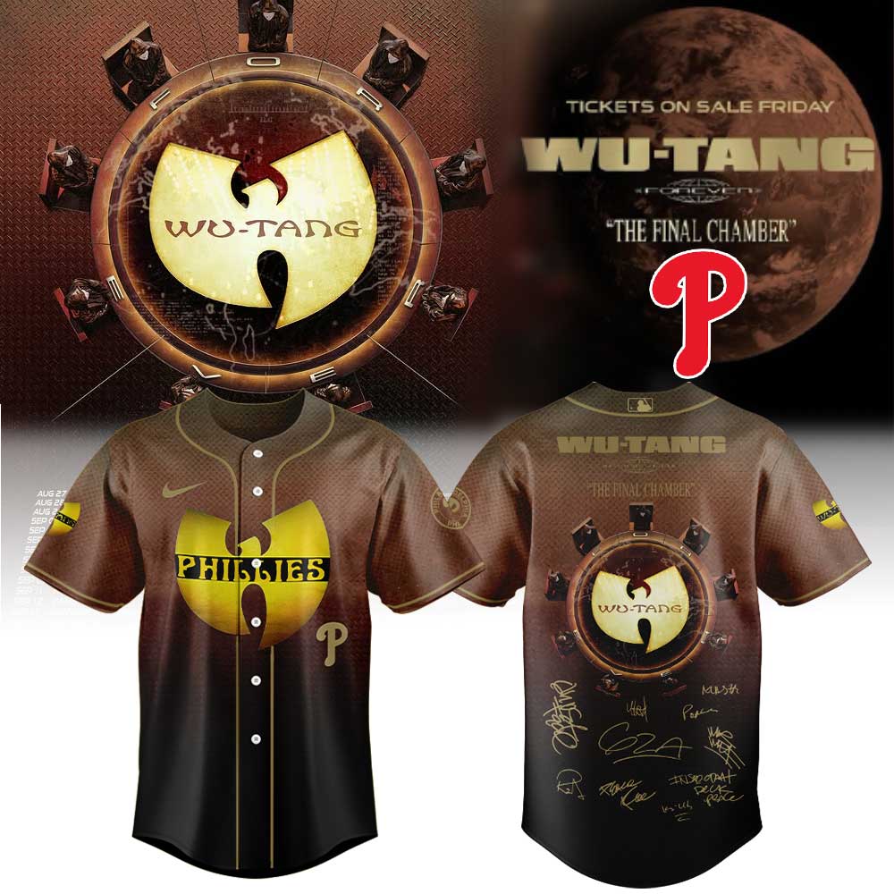P Phillies x WuTang Clan Forever The Final Chamber 2026 Tour Jersey