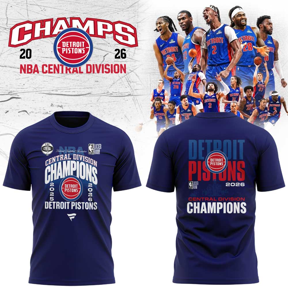 D Pistons First division championship since ’08 calls for some new merch Blue Shirt