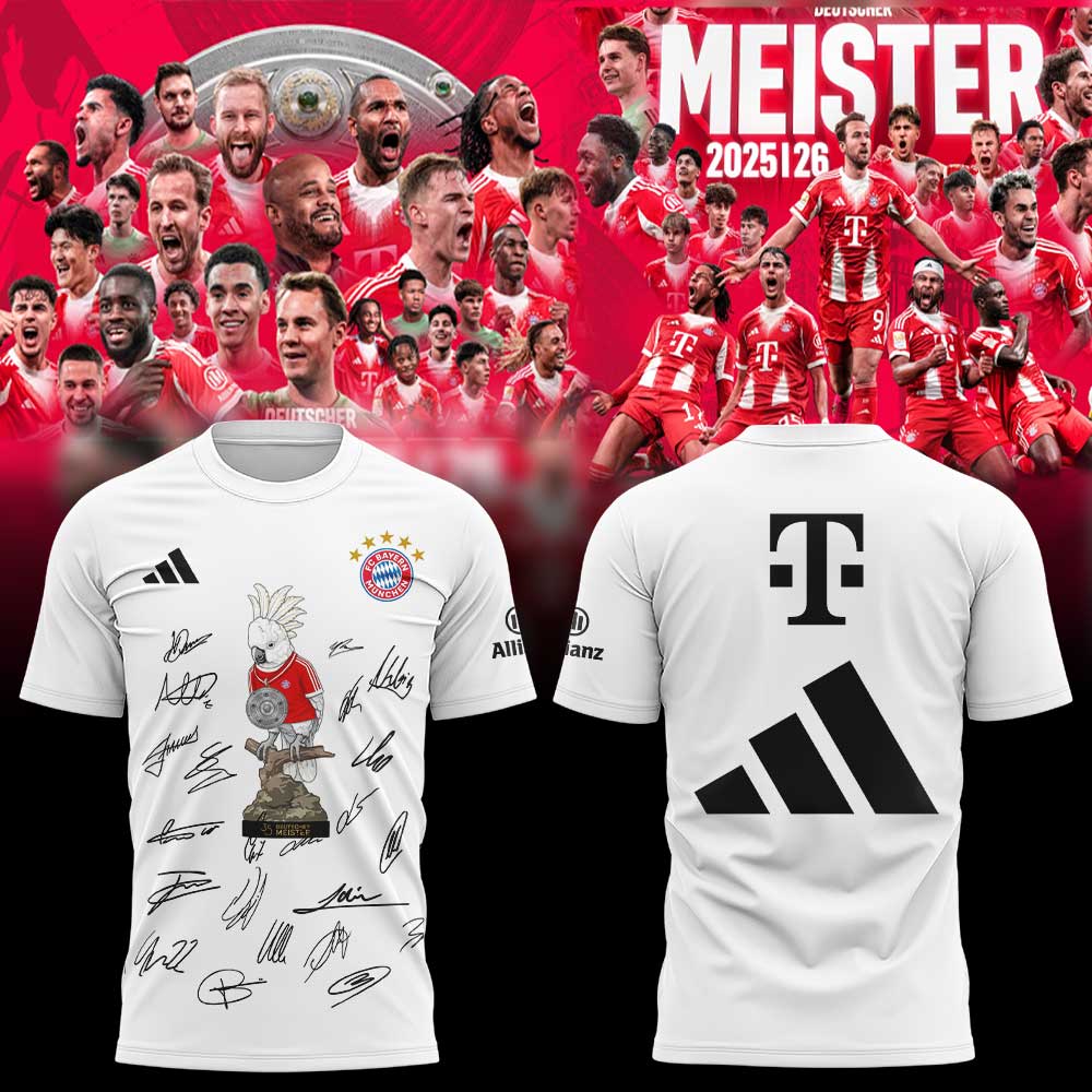 FC Bayern München DEUTSCHER MEISTER 2026 Shirt V2