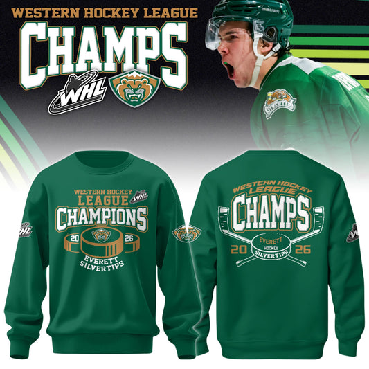 Everett Silvertips Champions Western Hockey League 2026 Sweatshirt Limited Edition
