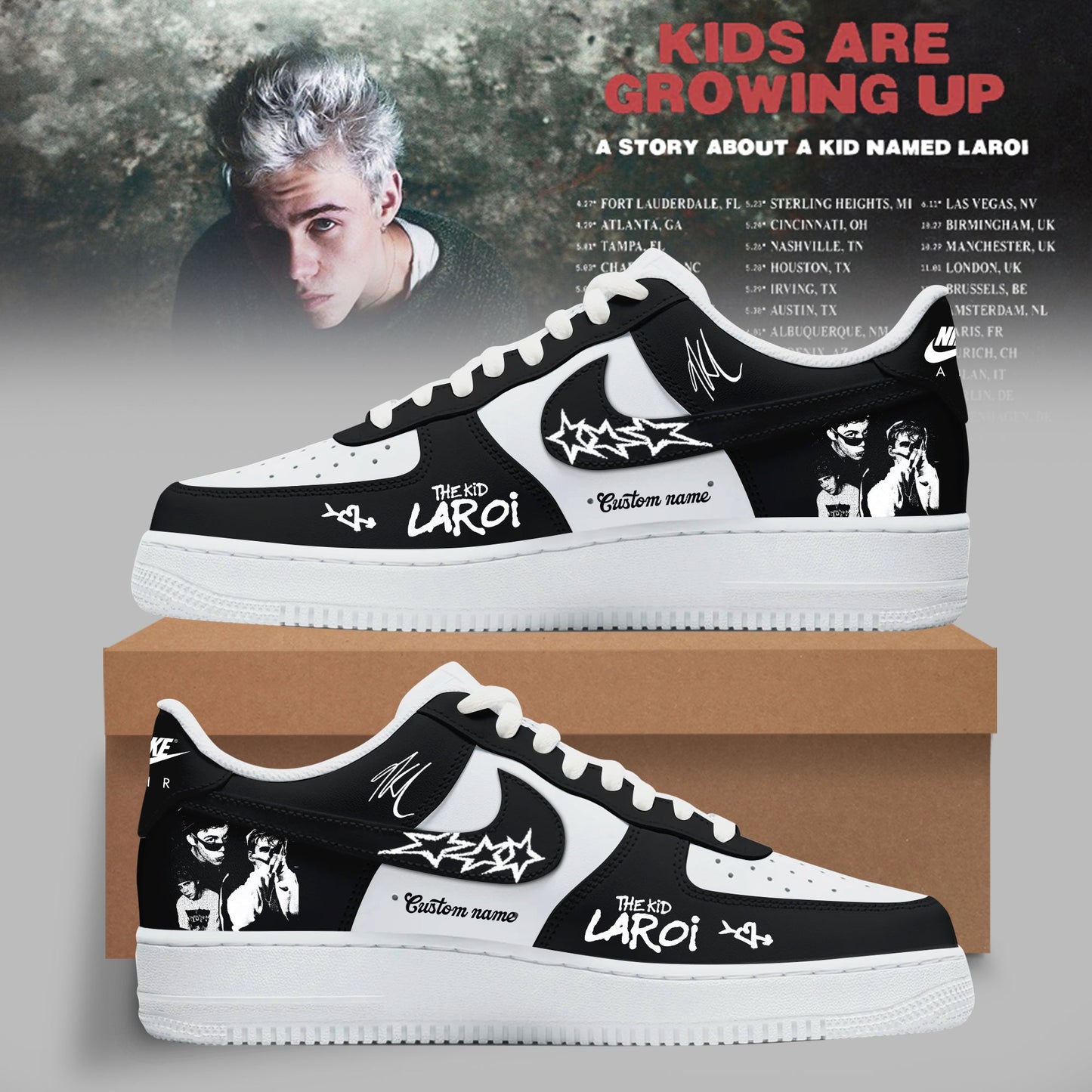 THE KID LAROI TOUR MERCH 2026 SNEAKERS ARE HERE ðŸ’”ðŸ”¥