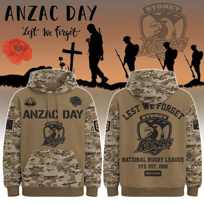 Sydney Roosters “ Anzac Day Hoodie