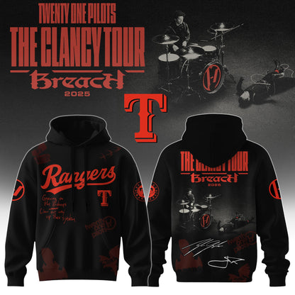 TEX x Twenty One Pilots The Glancy Tour 2025 Hoodie Limited Edition