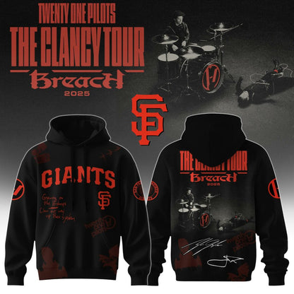Baseball x Twenty One Pilots The Glancy Tour 2025 Hoodie Limited Edition