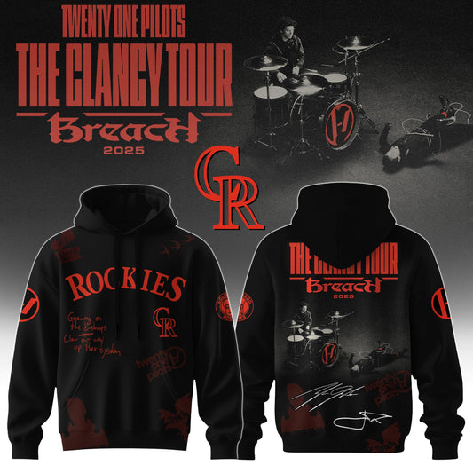 COL x Twenty One Pilots The Glancy Tour 2025 Hoodie Limited Edition
