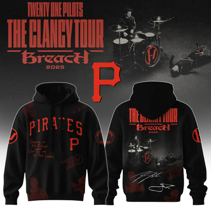 Baseball x Twenty One Pilots The Glancy Tour 2025 Hoodie Limited Edition