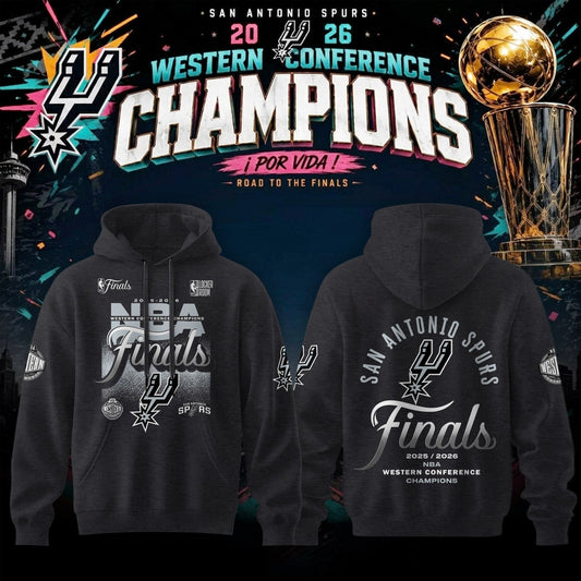 San Antonio Spurs 2026 Western Conference Finals Champions Hoodie