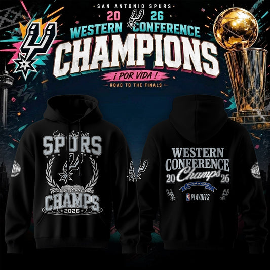 San Antonio Spurs 2026 Western Conference Finals Champions Hoodie