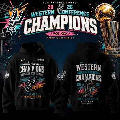San Antonio Spurs 2026 Western Conference Finals Champions Hoodie