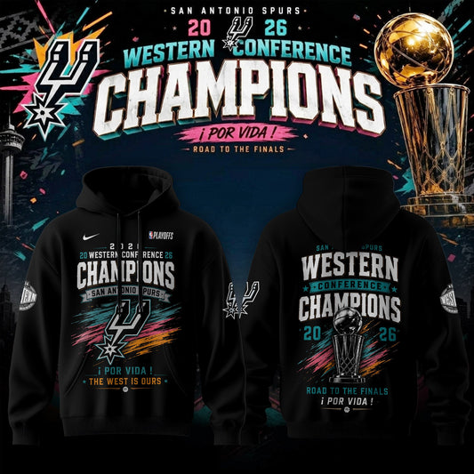 San Antonio Spurs 2026 Western Conference Finals Champions Hoodie