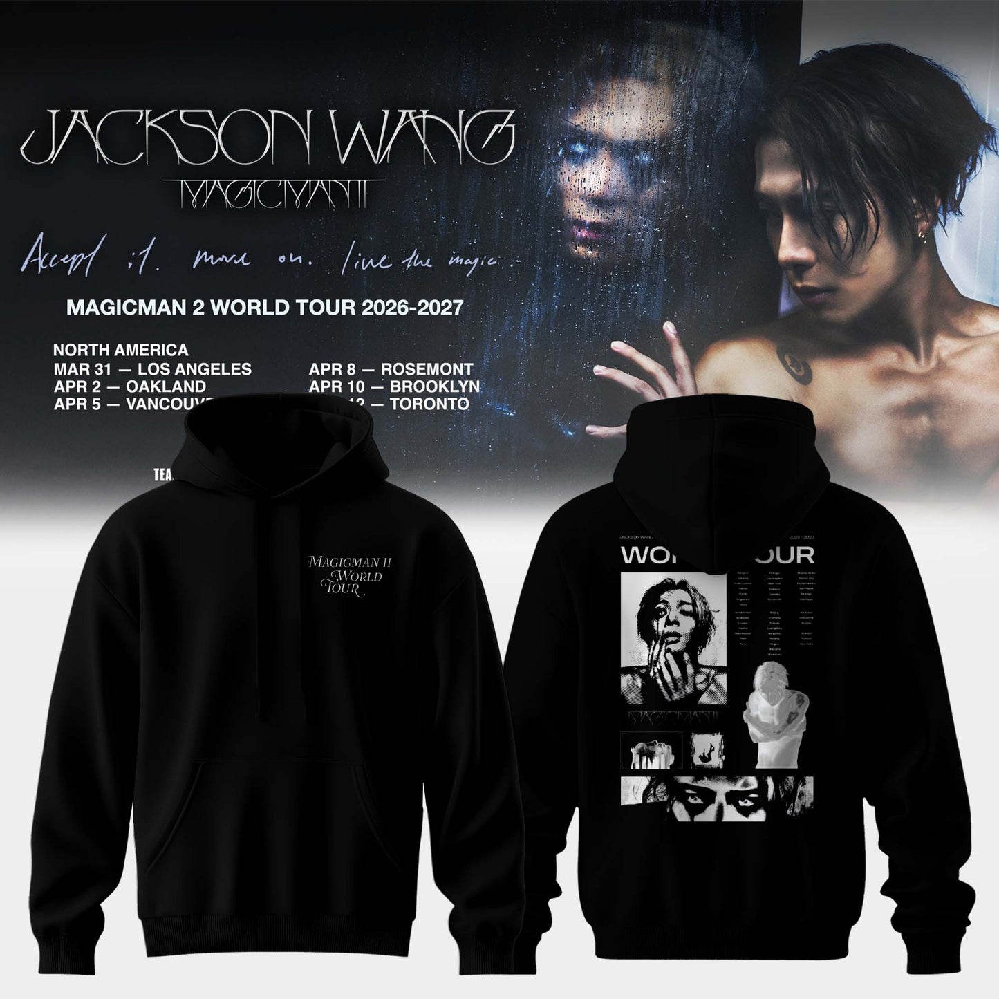 JACKSON WANG “ MAGICMAN 2 WORLD TOUR Limited Hoodie