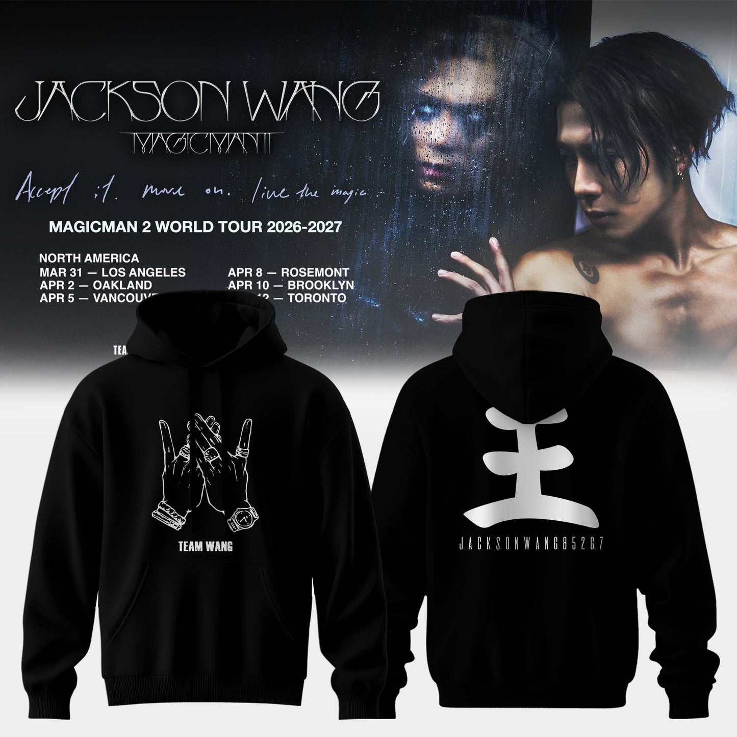JACKSON WANG “ MAGICMAN 2 WORLD TOUR Limited Hoodie