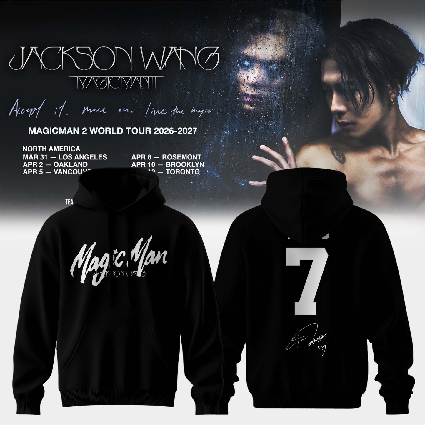 JACKSON WANG “ MAGICMAN 2 WORLD TOUR Limited Hoodie