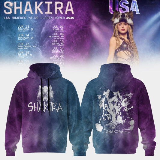 Shakira “ Cosmic She Wolf Tour Hoodie