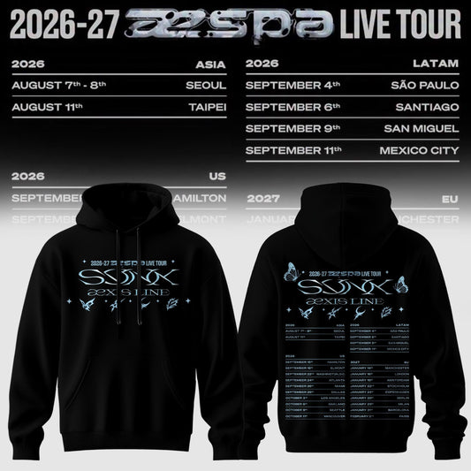 aespa LIVE TOUR Hoodie (BLACK)