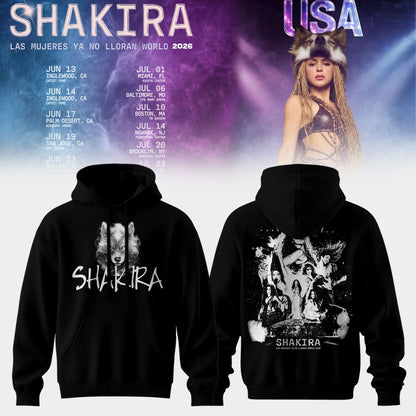 Shakira “ Midnight Wolf World Tour Hoodie