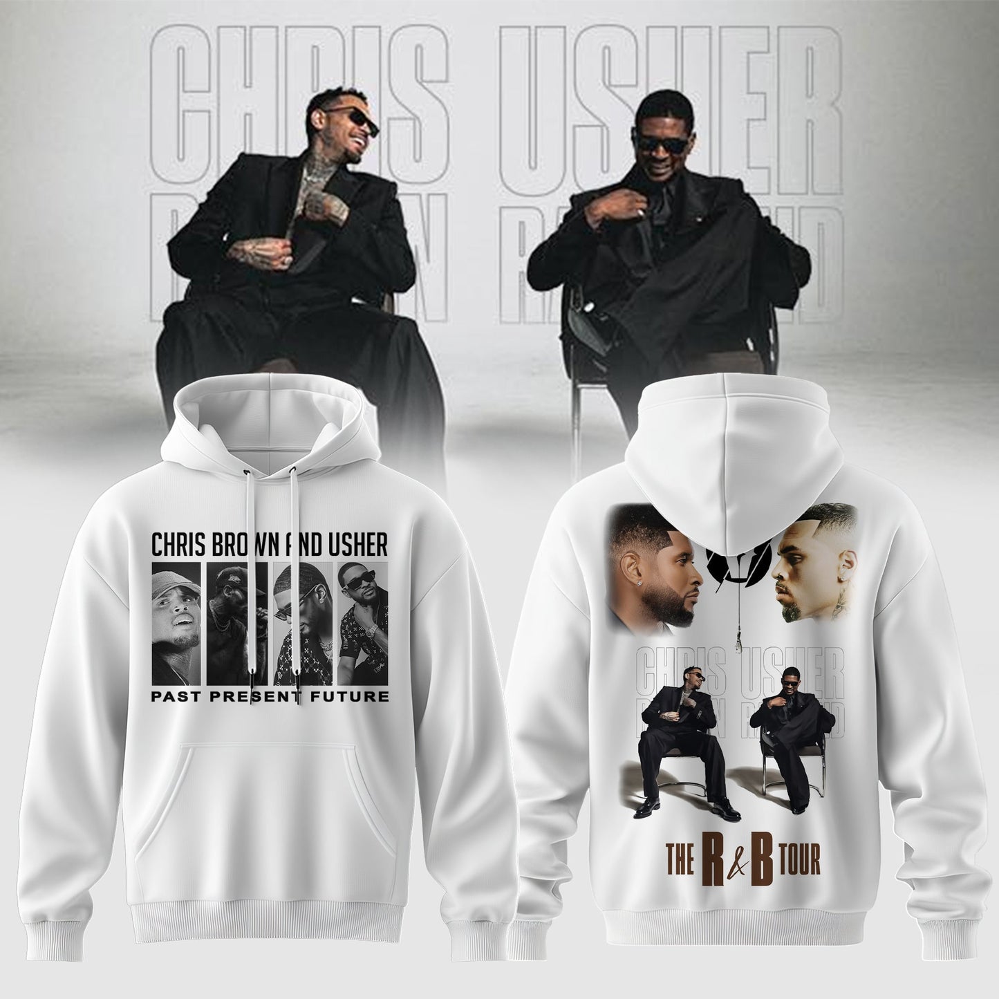 Chris Brown and Usher – The R&B Tour Edition Hoodie