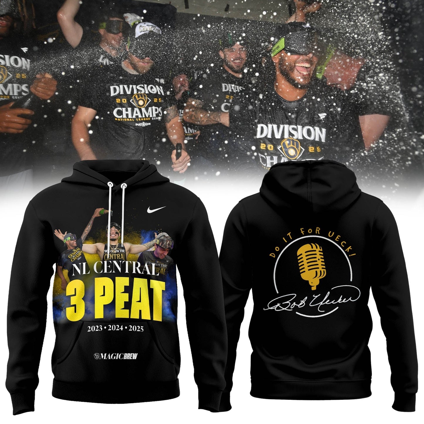 DO IT FOR UECK! The 2025 Brewers™ playoff merch Hoodie
