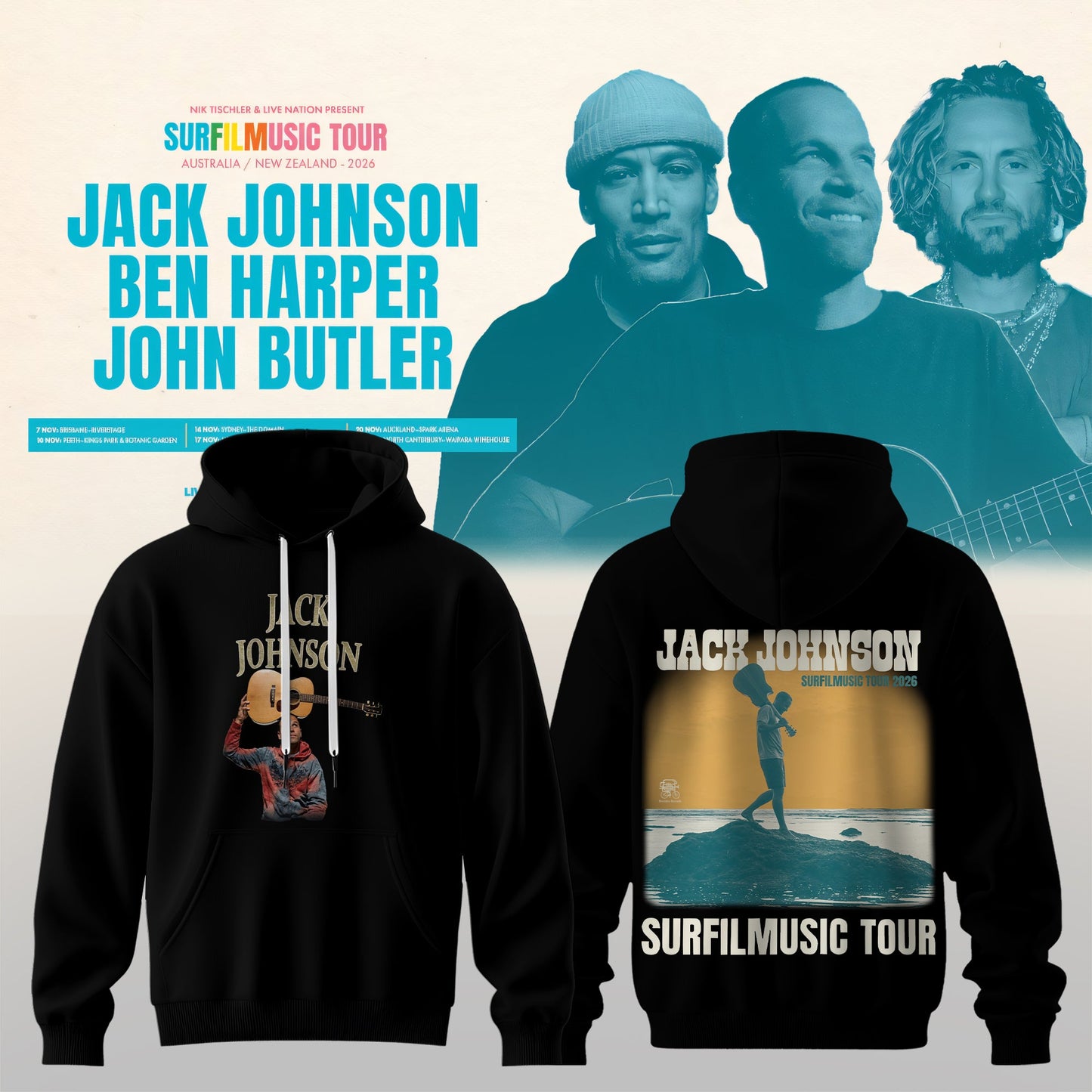 SURF MUSIC TOUR 2026 COLLECTION HOODIE
