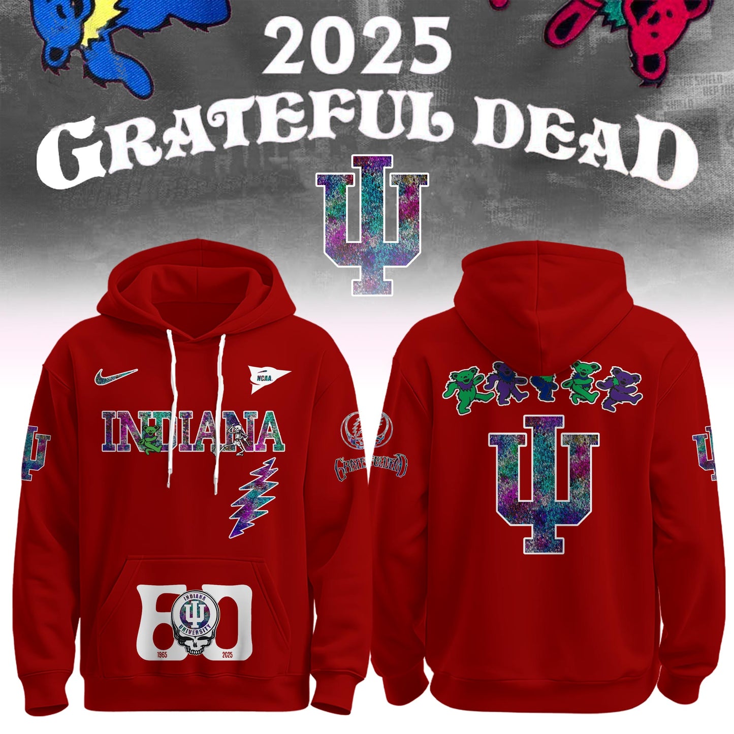 Grateful Dead 60th Hoodie Editions Limited 1965 2025