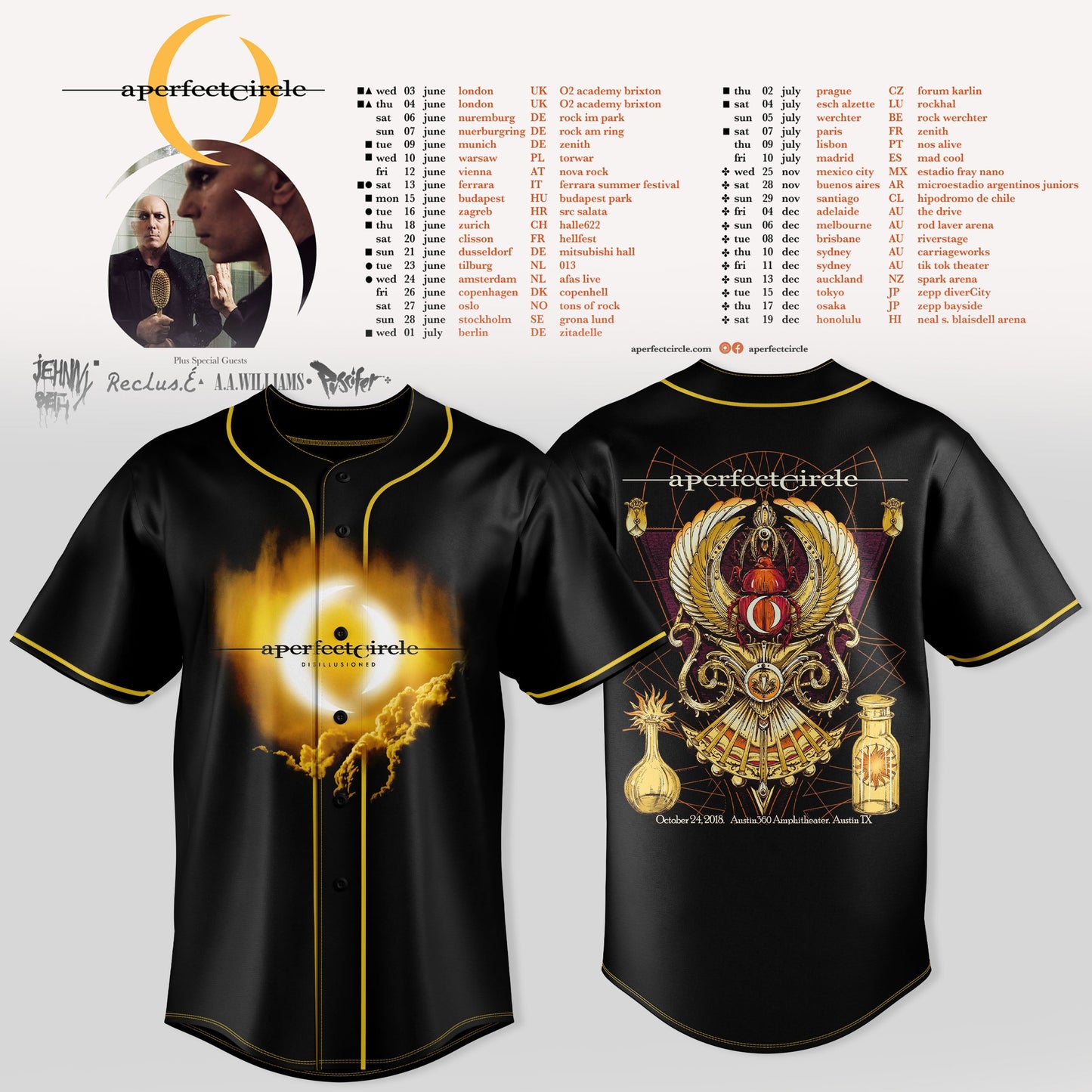 A PERFECT CIRCLE — WORLD TOUR COLLECTION JERSEY