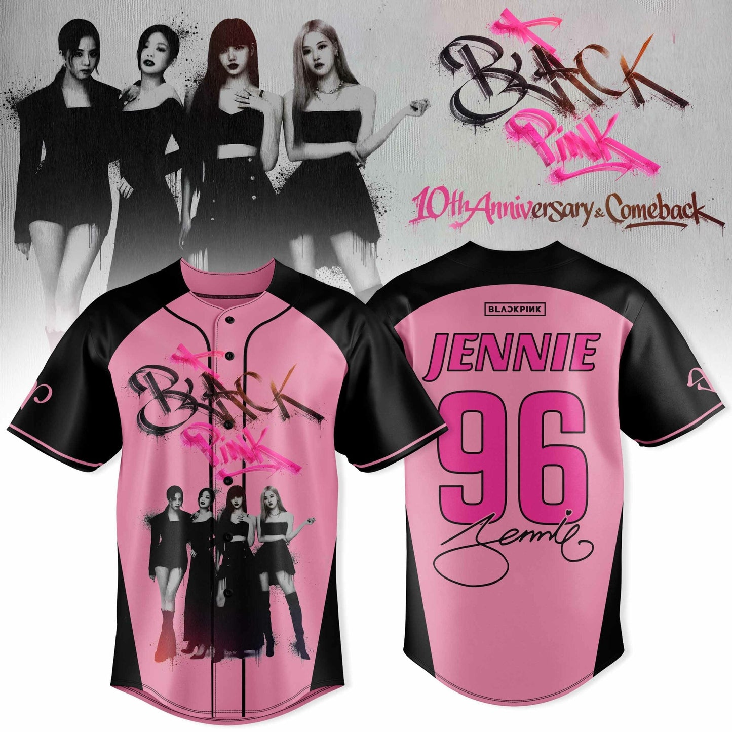ðŸ–¤ BLACKPINK “ 10th Anniversary & Comeback ðŸ©· Jersey “ Jennie