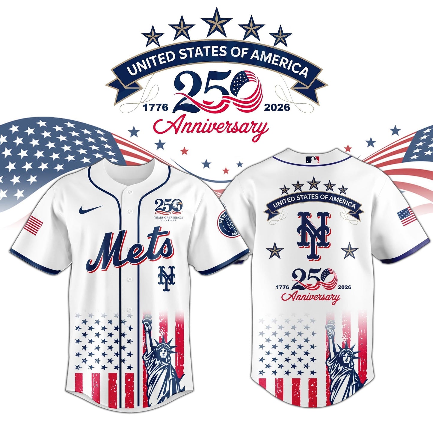 NY Mets special America’s 250th Anniversary Limited Edition Jersey