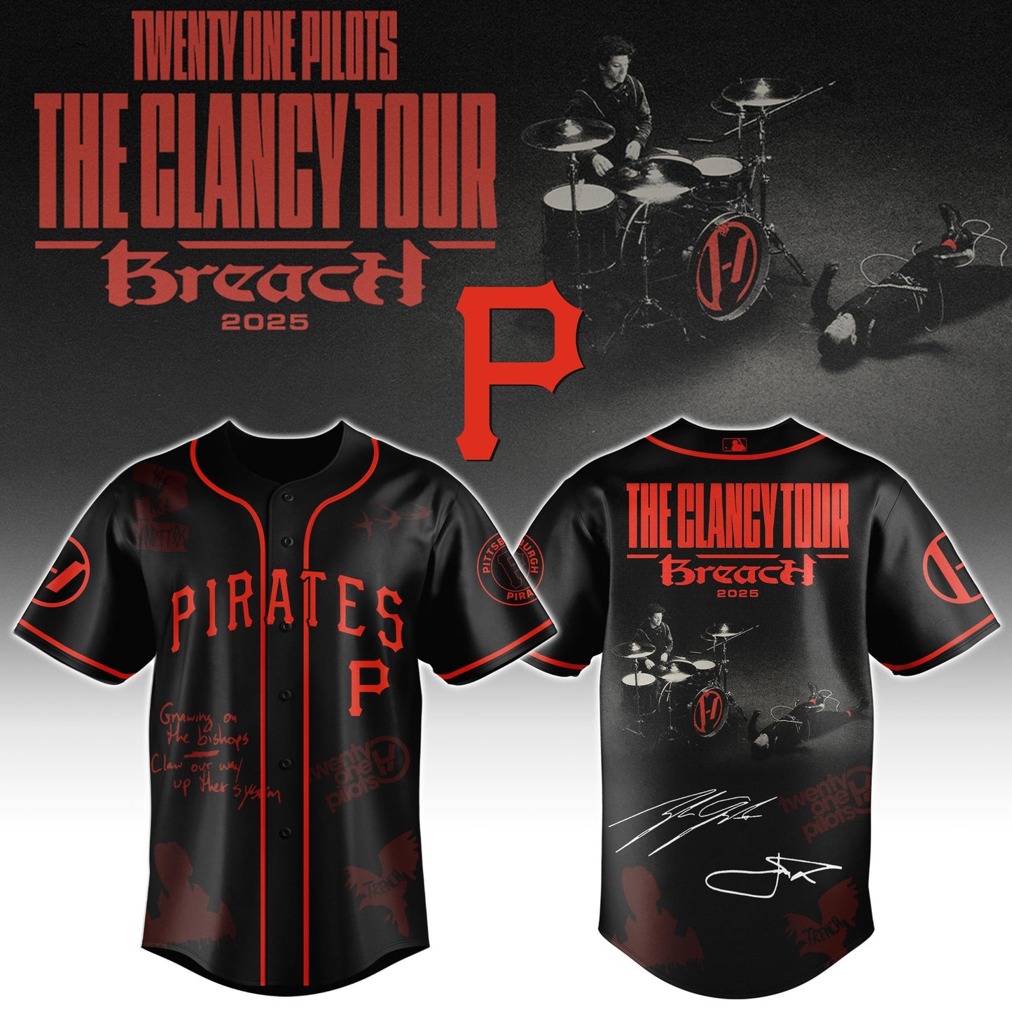 PIT x Twenty One Pilots The Clancy World Tour Jersey Limited Edition