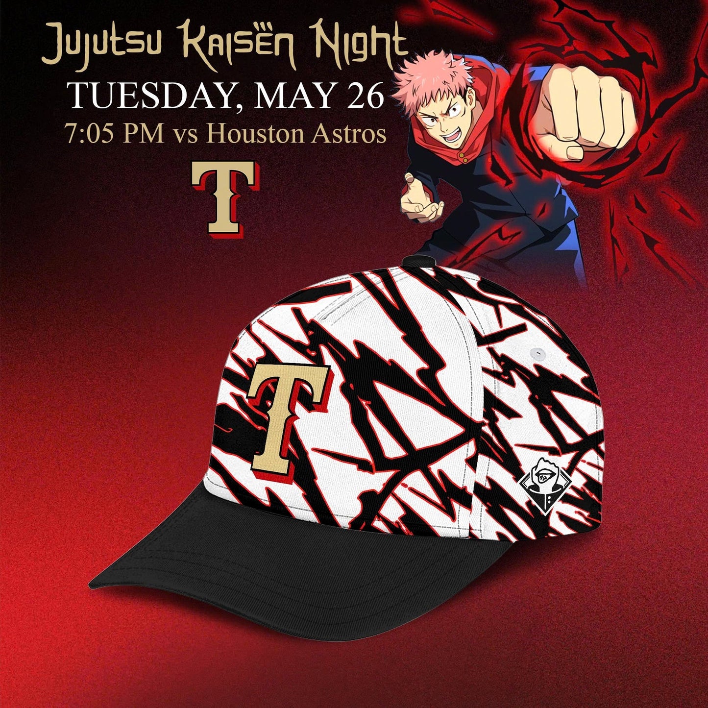 Texas Rangers x Jujutsu Kaisen ‘Gojo Satoru’ Night 2026 Jersey