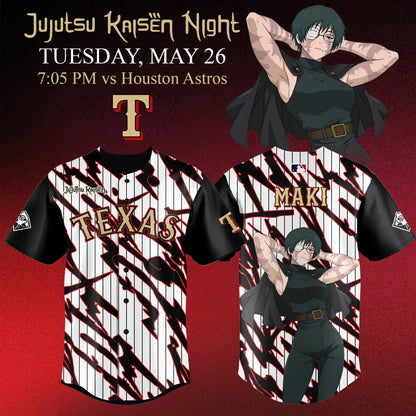 Texas Rangers x Jujutsu Kaisen ‘Gojo Satoru’ Night 2026 Jersey