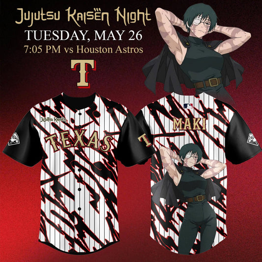 Texas Rangers x Jujutsu Kaisen ‘Gojo Satoru’ Night 2026 Jersey