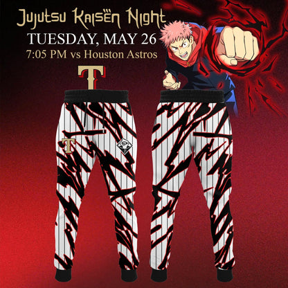 Texas Rangers x Jujutsu Kaisen ‘Toji Fushiguro’ Night 2026 Jersey