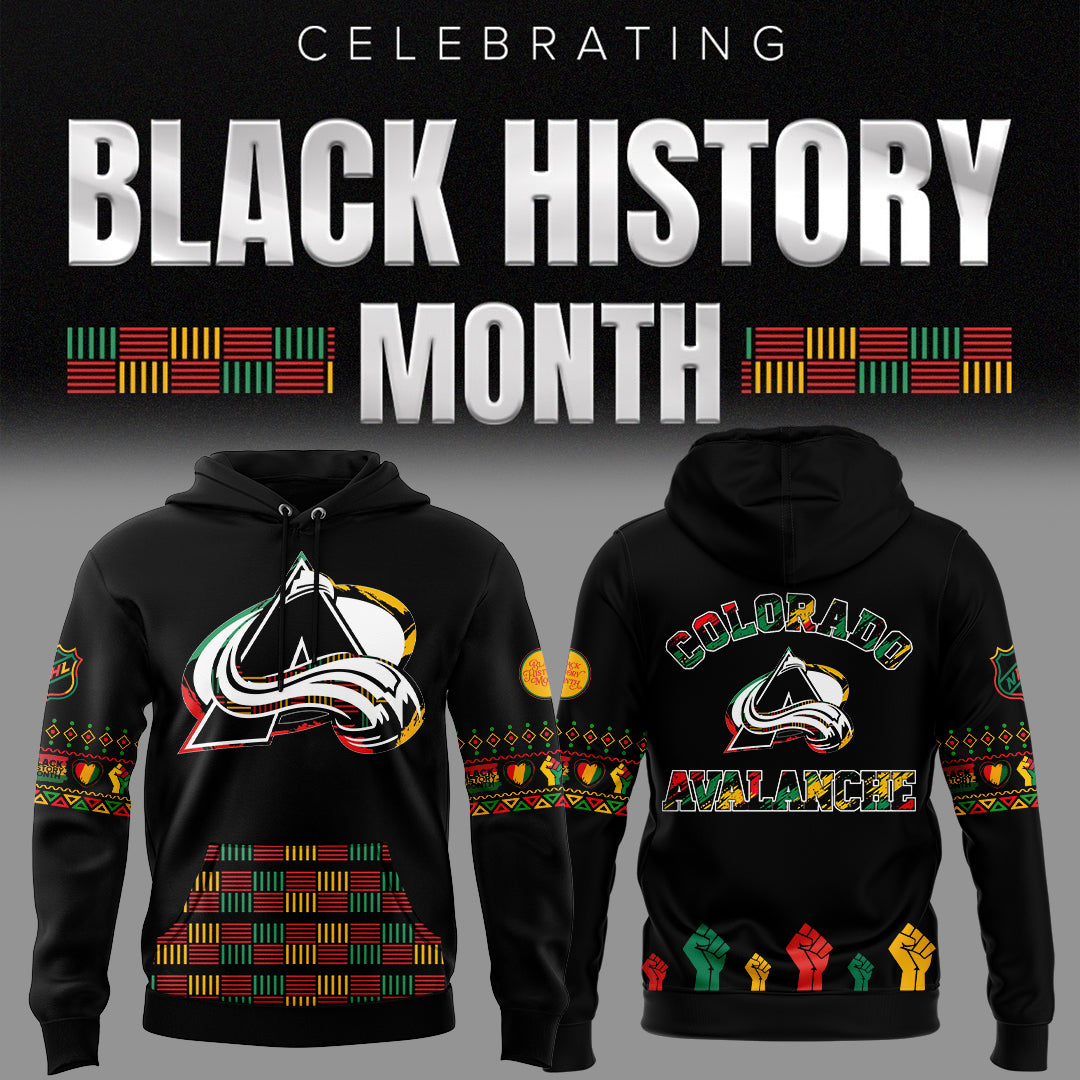 Limited Edition Colorado Avalanche Black History Month Hoodie