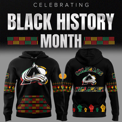 Limited Edition Colorado Avalanche Black History Month Hoodie