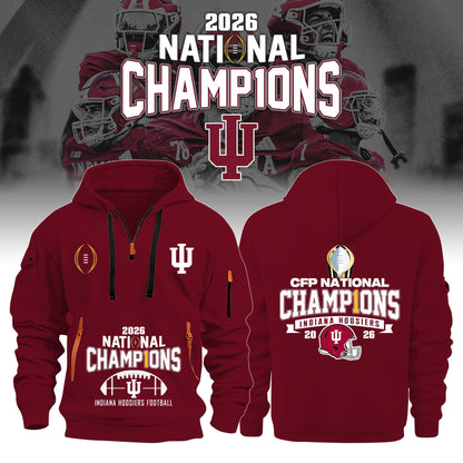 I Hoosiers National Champions 2025/26 Hoodie Gold Limited Edition + Selling Out Fast
