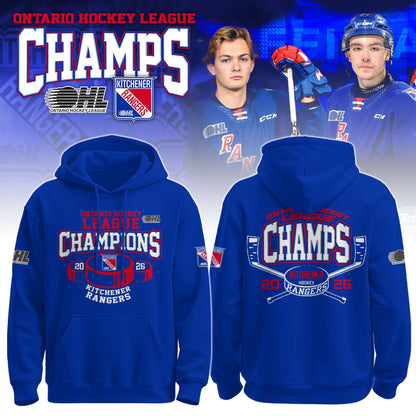 Kitchener Rangers Special OHL Champions 26 Limited Edition Hoodie